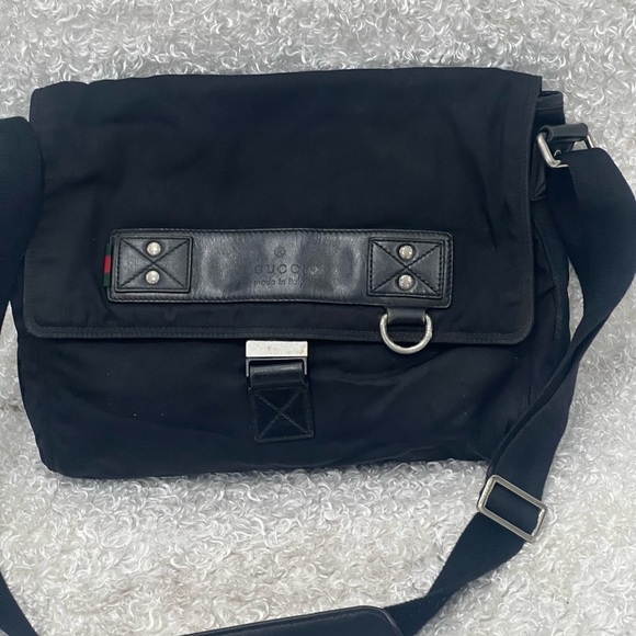 GUCCI Nylon Crossbody Messenger Bag - Picture 1 of 15